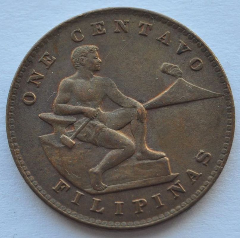 1944 Philippines 1 Centavo Cent Coin Nice XF. 100% Authentic.