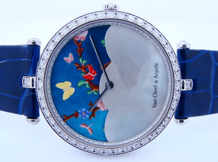   Van Cleef & Arpels Lady Centenaire 18K White Gold Diamond Watch  