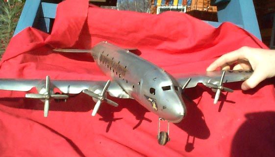 Nice Vintage Marx Pressed Steel Pan American World Airways Airplane 