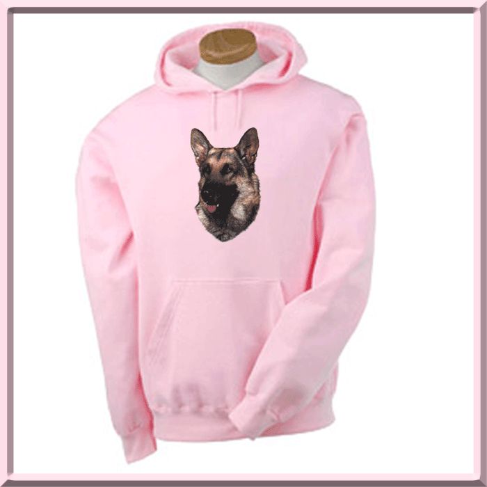 German Shepherd Breed Dog Head Hoodie,Sweatshirt,Zip Up Jacket S,M,L 