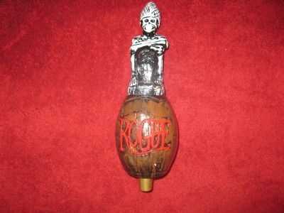 ROUGE DEAD GUY PALE ALE TAP HANDLE. IT HAS A CHIP ON ITS SHOULDER 