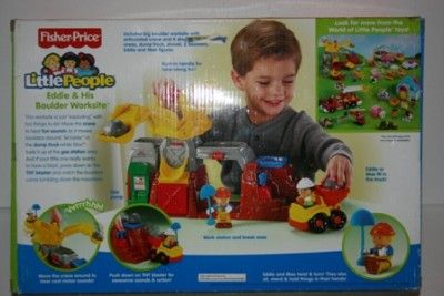 Little People Eddies Boulder Construction Site NEW NIB  