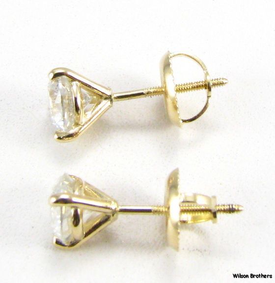 We guarantee these stud settings to be 14k gold as stamped. This item 