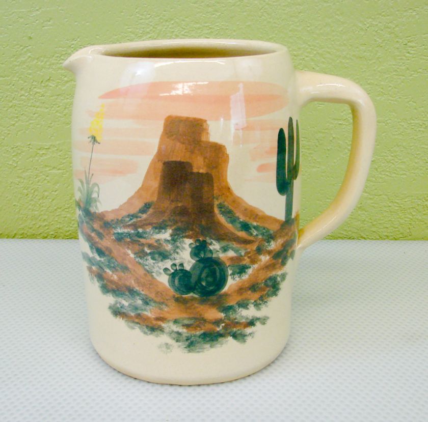 Paul Storie Pottery Glazed Pitcher Marshall TX  