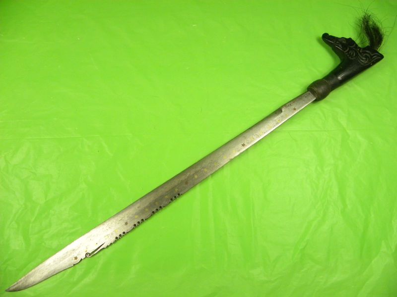 SARAWAK Malaysian Borneo MANDAU Headhunters Sword Knife  