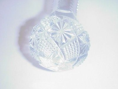 ANTIQUE VICTORIAN CUT GLASS CRYSTAL KNIFE REST  