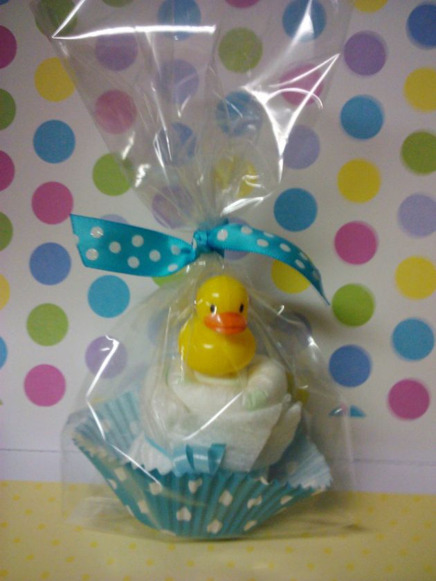 cute DUCK diaper cupcake, baby shower favor/decoration  