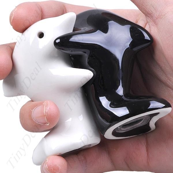 Ceramic Dolphin Style Salt &Pepper Shaker HHI 20401  