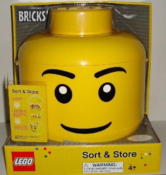 New Large Minifig Head easily SORT & STORE LEGO bricks  