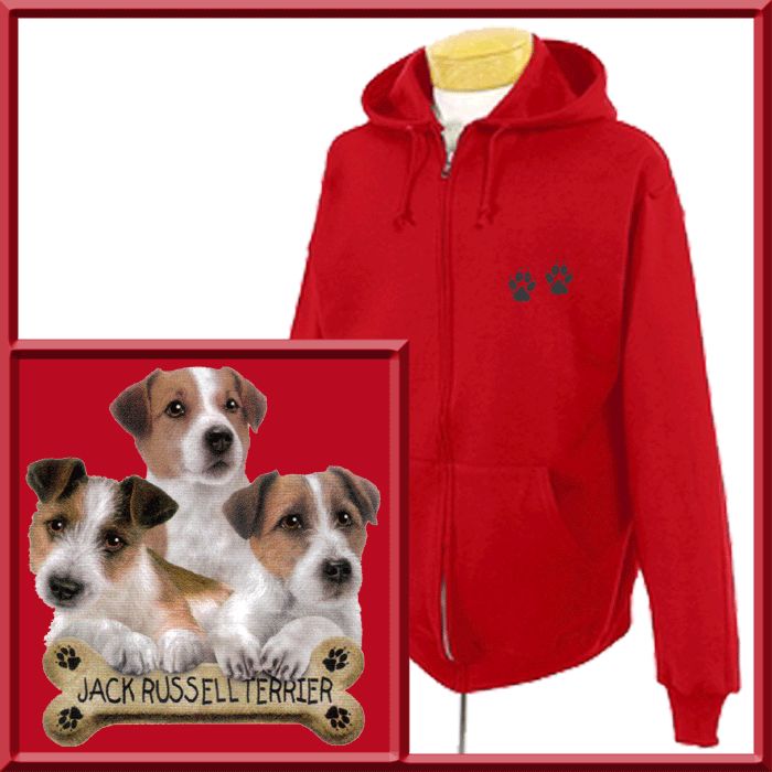 Jack Russell Terrier Puppies Bone SWEATSHIRT S 2X,3X,4X  