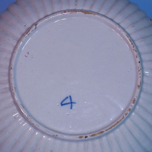 rare deep lobbed Dutch Delft 18th century dish  