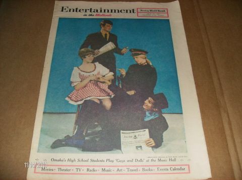   1969 Newspaper GUY and DOLLS Esther Williams LIBERACE Lou Rawls  