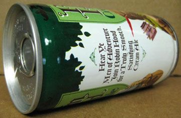 ROBIN HOOD CREAM ALE Beer 12oz cs Can Pgh, PENNSYLVANIA  