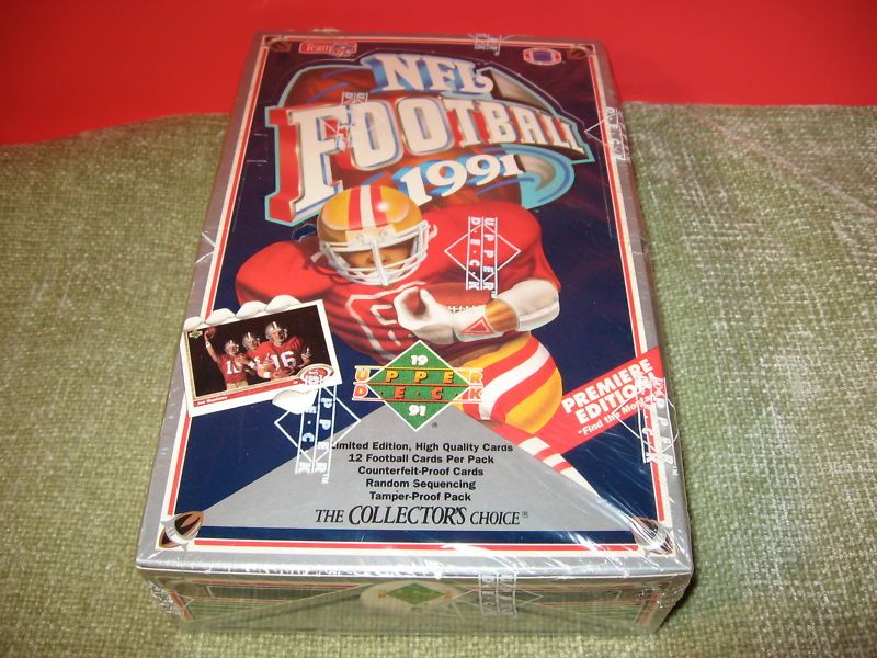 1991 Upper Deck NFL Premier Edition box Brett Favre RC  