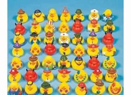 50 Lot MIX RUBBER DUCKIES DUCKS PARTY FAVOR SALE DUCKY  