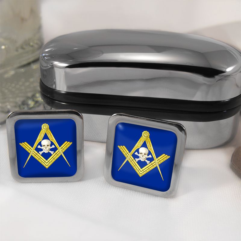 Masonic Skull Mason Masons Cufflinks Men Gift Craft  