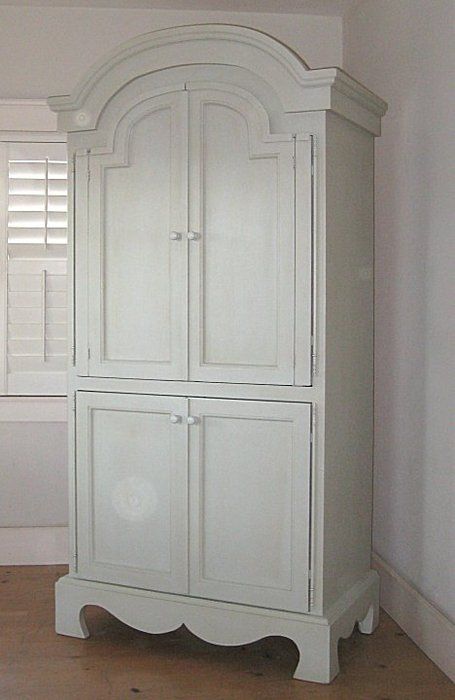 FARMHOUSE ARMOIRE with TWO HUTCHES