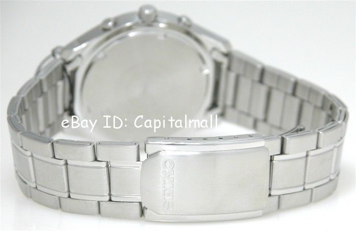   SEIKO 1/20s CHRONO HARDLEX 30M MENS WATCH SND225P1 FREE SHIP  