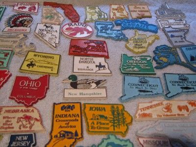 52 Vintage Estate Souvenir State Refrigerator Magnets Magnetic 