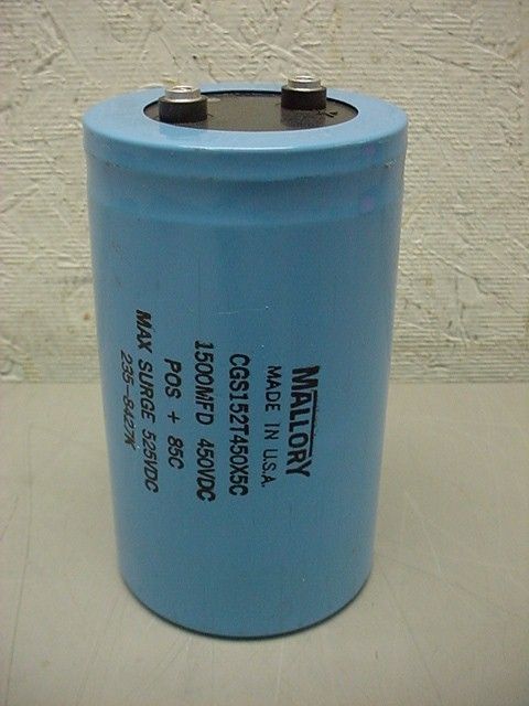 Mallory CGS152T450X5C Capacitor 1500MFD 450VDC  