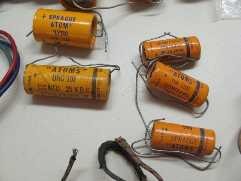 Lot of Capacitors Sprague, Aerovox, Mallory, Priamid, Incco  