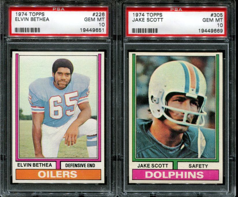 1974 TOPPS #305 JAKE SCOTT PSA 10 F1037010  