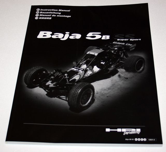 NEW Baja 5B Instruction Manual Owners SS HPI ~MAN01  