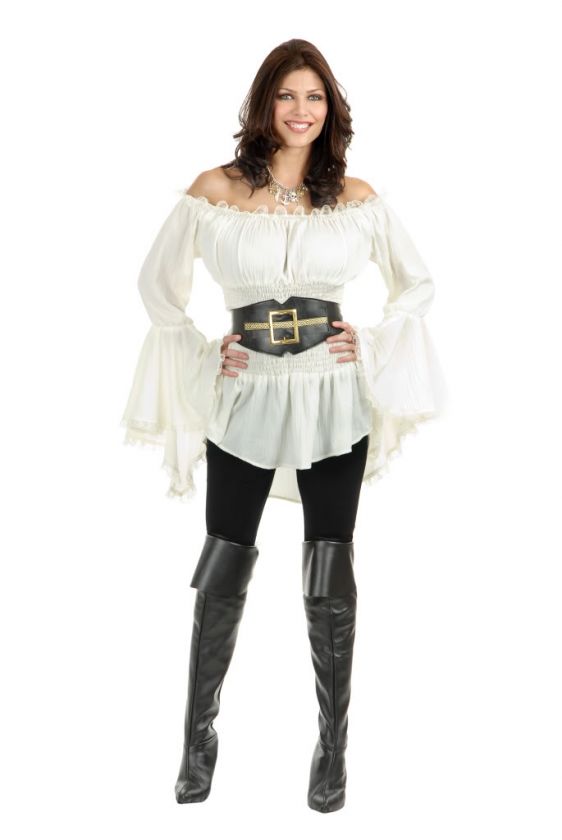 Pirate Costume BELT Cincher Black Angelica Penelope Caribbean Gold 