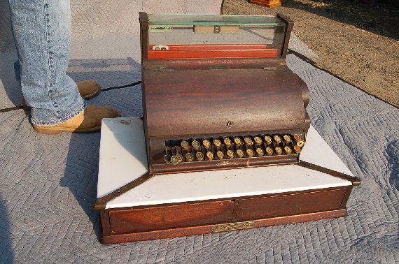 Ornate Antique Cash Register NATIONAL + + +  