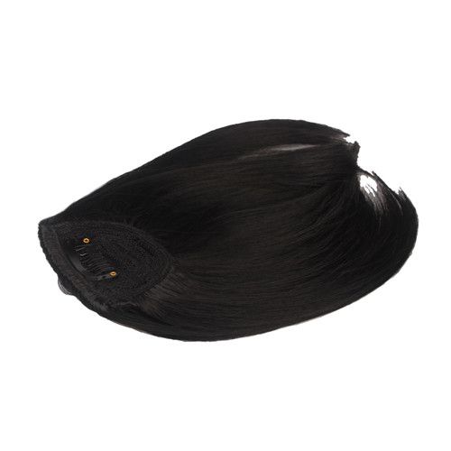 Beautiful Lady Girls Hair Extension Clip Straight Bang Black Hair Bang 