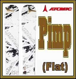 08 09 Atomic Pimp Powder TT Skis 183cm (Flat) NEW   