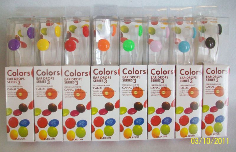 COLORFUL DOT Earphones Earbuds 3.5mm FUN FOR ALL AGES  