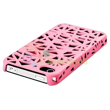 Pink Bird Nest Interwove Line Hard Case Cover+PRIVACY FILTER for 
