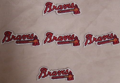 The Atlanta Braves Patches Sew/Iron 5 Pack  