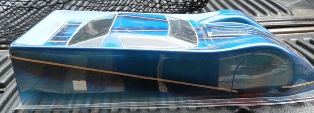 10th Scale RC Lexan Custom Painted Outlaw Corvette Body (Blue 