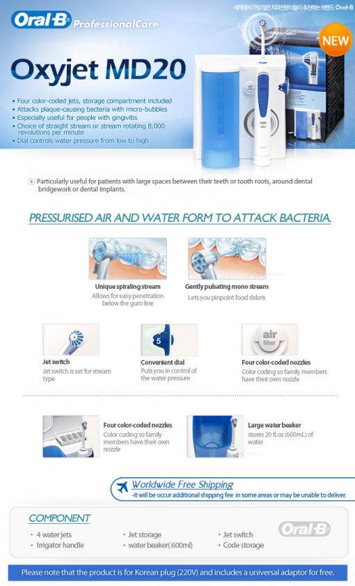 Oral B] Braun Professional Care Oxyjet MD20  