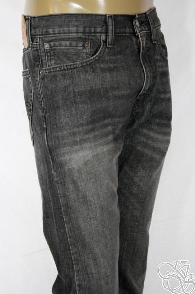 LEVIS JEANS 505 Straight Fit House Cat Smokey Black Denim Mens Pants 