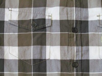 NWOT EXPRESS PLAID FITTED WESTERN MENS DRESS SHIRT,sz L  