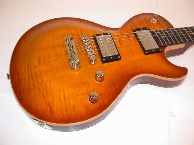 DBZ Bolero Flame Maple Electric Guitar, Honeyburst, NEW  