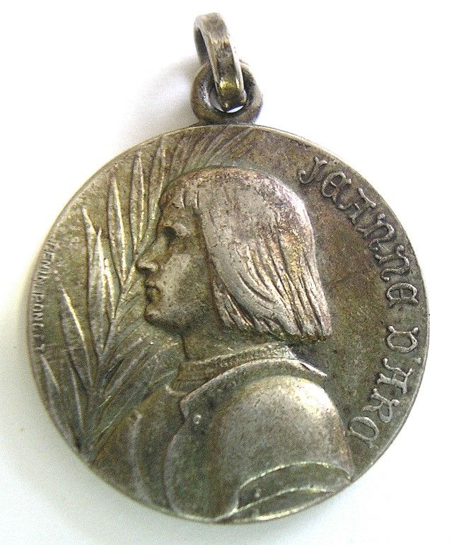 ANTIQUE MEDAL JOAN OF ARC JEANNE DARC PENIN PONCET  