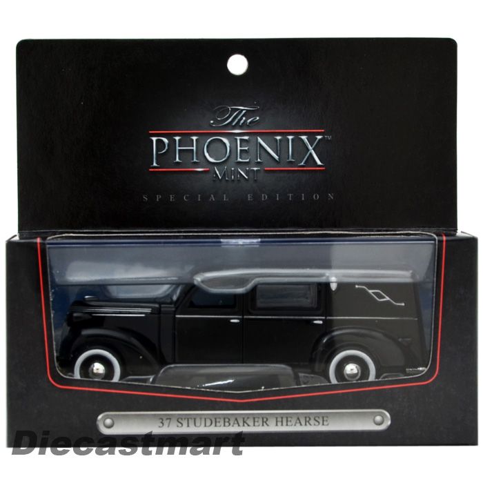 THE PHOENIX MINT 143 1937 STUDEBAKER HEARSE NEW DIECAST MODEL BLACK 