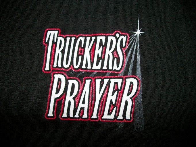 Truck Driver Tshirt Truckers Prayer Big Rig 18 Wheeler Road Route 66 