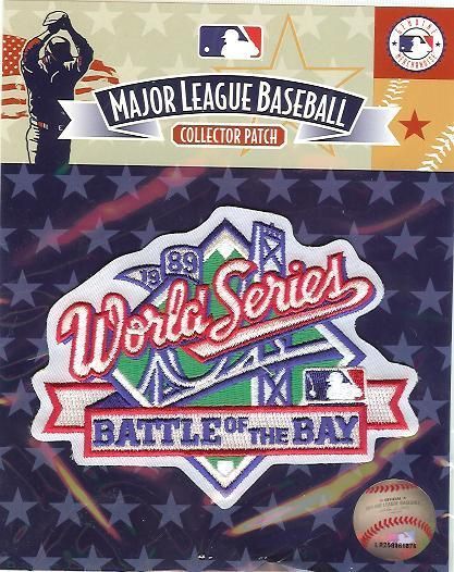 1989 WORLD SERIES PATCH SAN FRANCISCO GIANTS VS AS  