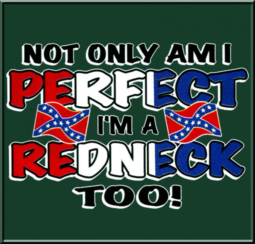 Perfect & Im Redneck Rebel Flag SWEATSHIRTS S 2X,3X,4X  