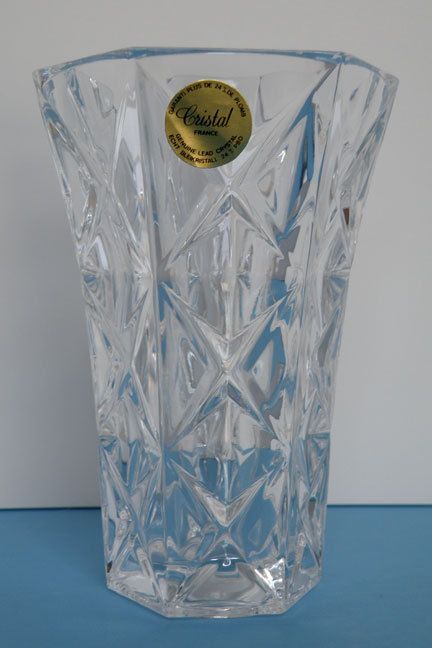 CRISTAL AU PLOMB FRANCE CRYSTAL VASE 30% OFF SALE  