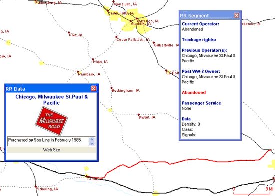 North American Railroad Atlas   Software   Detailed Map  