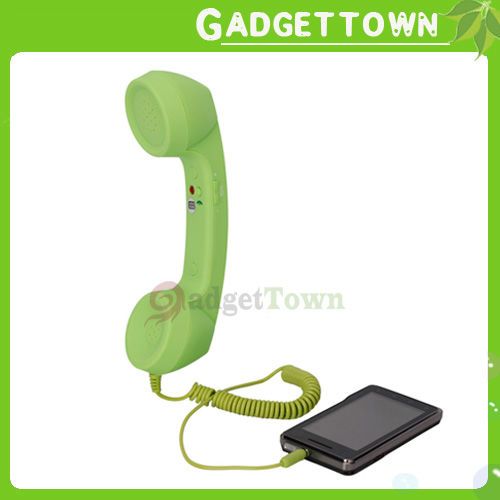 Anti Radiation Receiver Green Retro Classic Telephone Handset for 