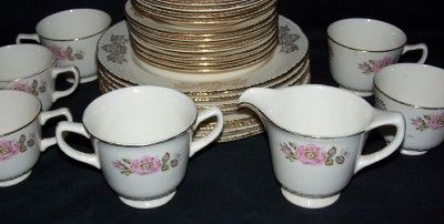 Vintage 38 Pc Homer Lauchlin China Queen Esther Pattern  