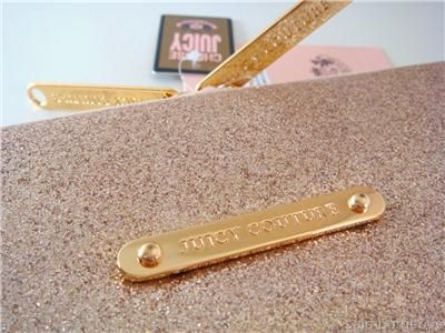 Juicy Couture Stars Stardust Glitter 13 Laptop Sleeve Case Bag Gold 