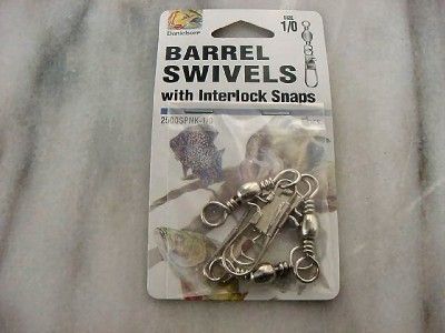 Barrel Swivels with Interlock Snaps Nickle 1/0 2500SPNK 1/0  